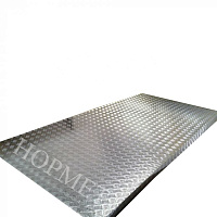Лист алюминиевый 3.5х1000х3400, рифление квинтет, марка АМГ3Н2Р в Перми цена